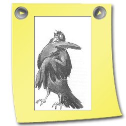 Il corvo consigliere presente nel libro
